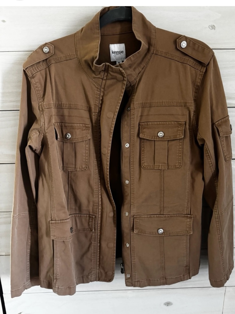 Kensie Jeans Lightweight Utility Jacket Women's Size M